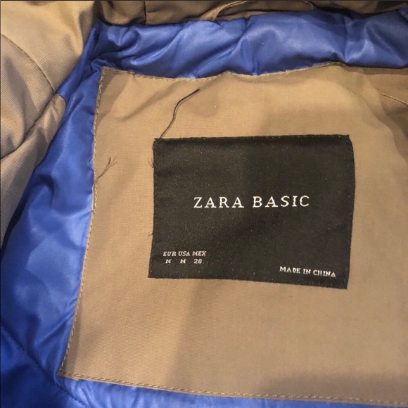 Zara SzM Green Parka Puffer Coat - Picture 13 of 14